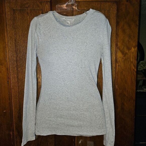 Forever 21 Heather Gray Crew T‑Shirt Women’s Small Stretch Cotton Casual Tee - Picture 1 of 6